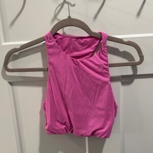 SKIMS Pink Crop Top